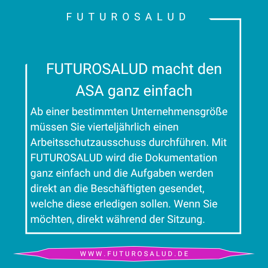 FUTUROSALUD Nach der ASA Sitzung ist das Protokoll fertig
